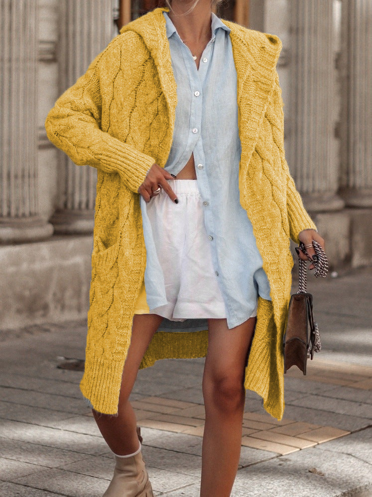Street Wave Women's Cable Knit Cardigan With Cozy Warm Lining For Autumn And Beyond This Season