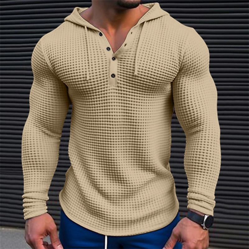 Street-Wave Men's Structured Hoodie With Knit Collar For Premium Everyday Comfort And Style