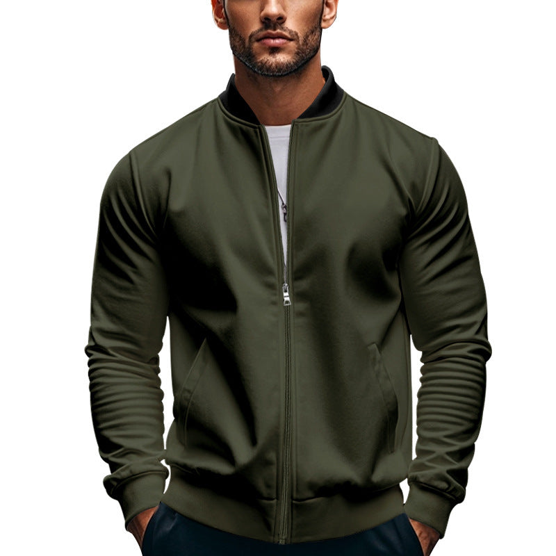Mens Sports Jacket With Breathable Materials Full Zip For Active Athletes Street Wave Performance