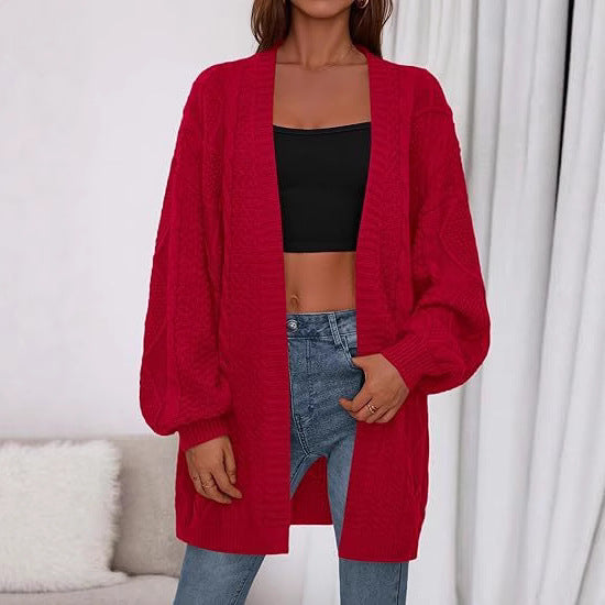 Street-wave Women's Oversized Knit Cardigan for Cozy Comfort and Everyday Wear All Day