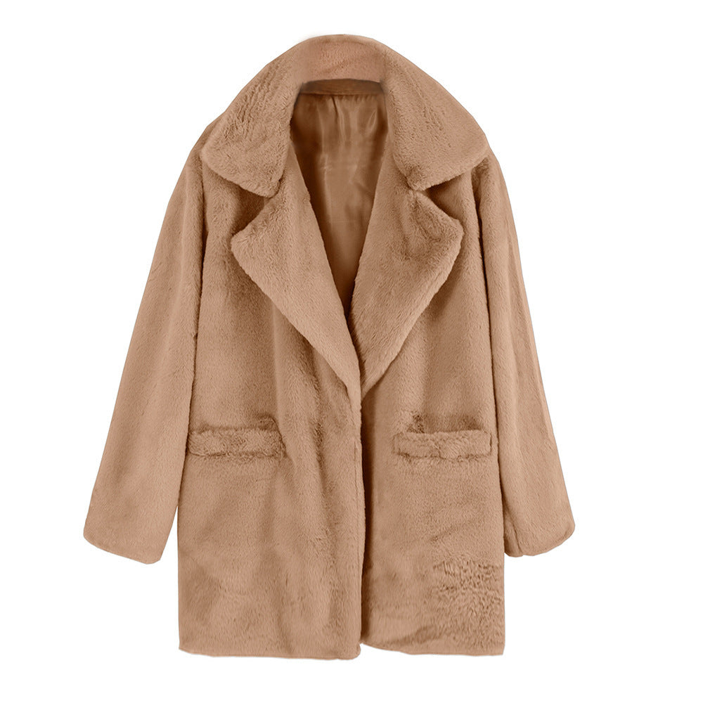 Street-Wave Teddy Jacket Women Cozy Warm Plush Outerwear