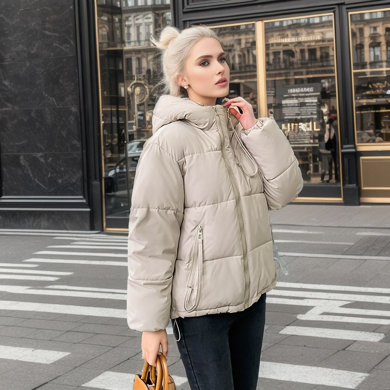 Streetwave Puffer Jacket For Women With Adjustable Hood And Thick Insulation For Winter