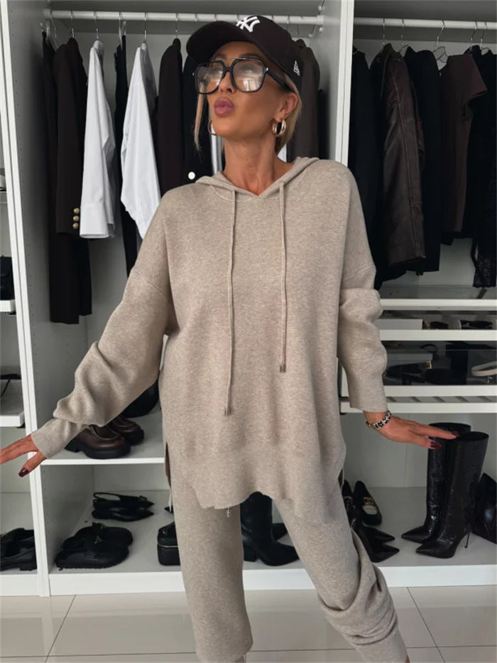 Streetwave Women Cozy Hoodie And Jogger Set With Side Pockets For All Day Comfort