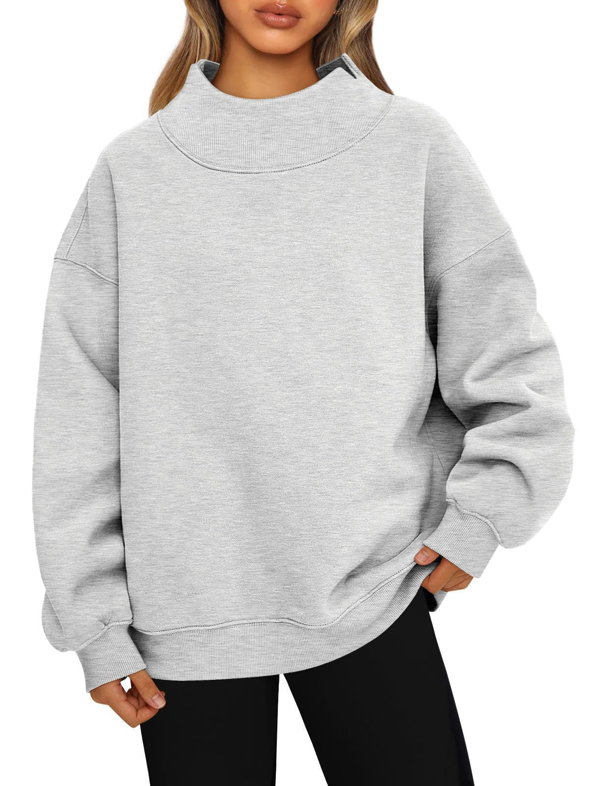 Street Wave Womens High Collar Sweater Soft Cozy Knit For Everyday Style And Comfort