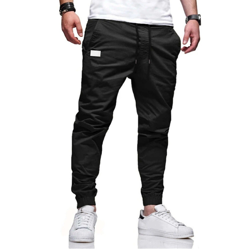 Street-wave Men's Cargo Pants With Tapered Fit And Practical Pockets For Everyday Wear