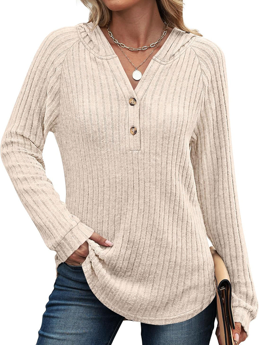 Street-Wave Women's Sporty Ribbed Long Sleeve Shirt For Active Days Everyday Comfort Breathable Fabric