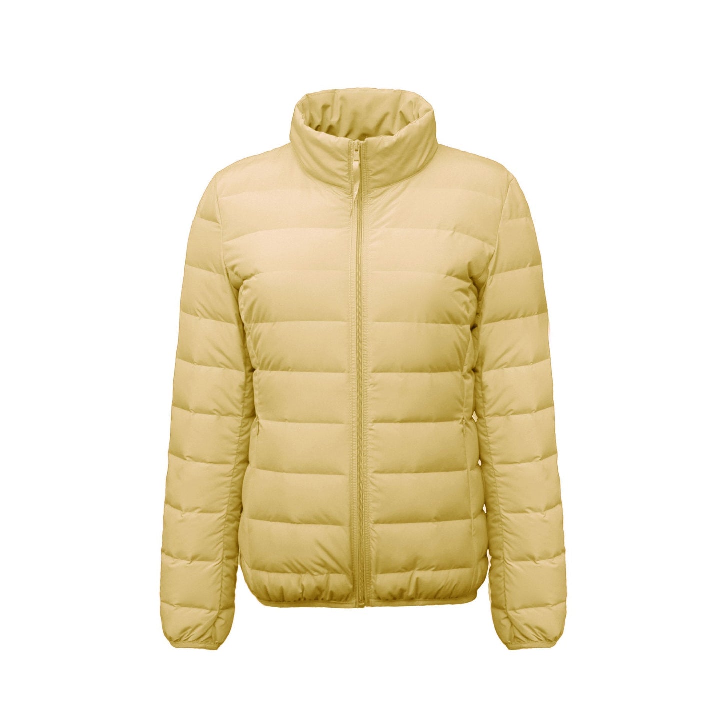 Street-wave Women Insulated Puffer Jacket With High Collar And Elastic Cuffs For Warm Urban Winter