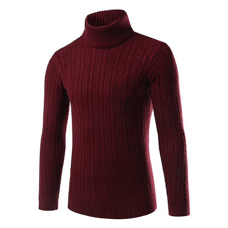 Street-Wave Men's Cable Knit Turtleneck Sweater Soft Wool Warmth Timeless Style Quality