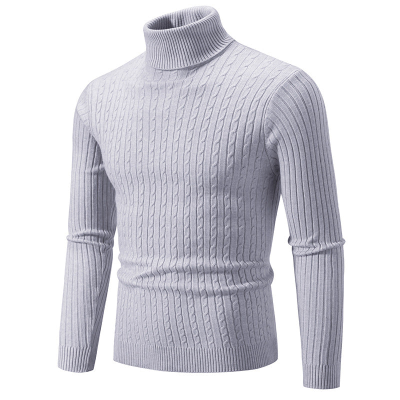 Streetwave Men's Stylish Turtleneck Sweater In Fine Knit For Modern Look And Warmth