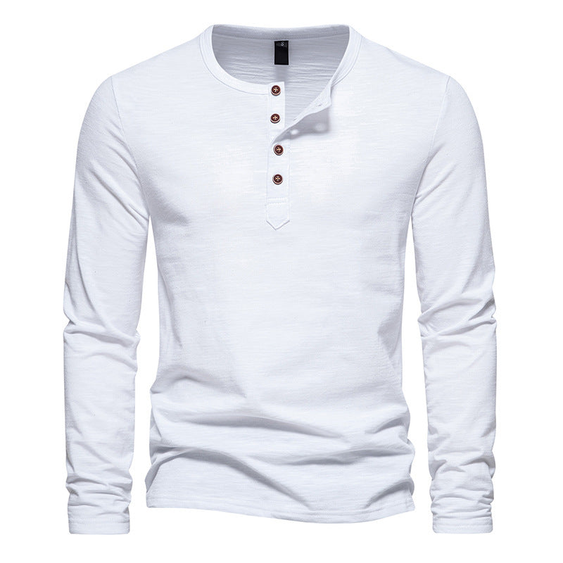 Street-wave Men's Long Sleeve Shirt Sleek Functional Design For Office And Casual Wear Ideal Everyday Wear