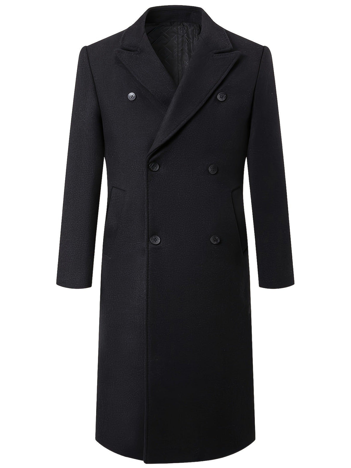 Street-wave Mens Tailored Double-Breasted Overcoat For Modern Men With Elegant Warmth And Timeless Style