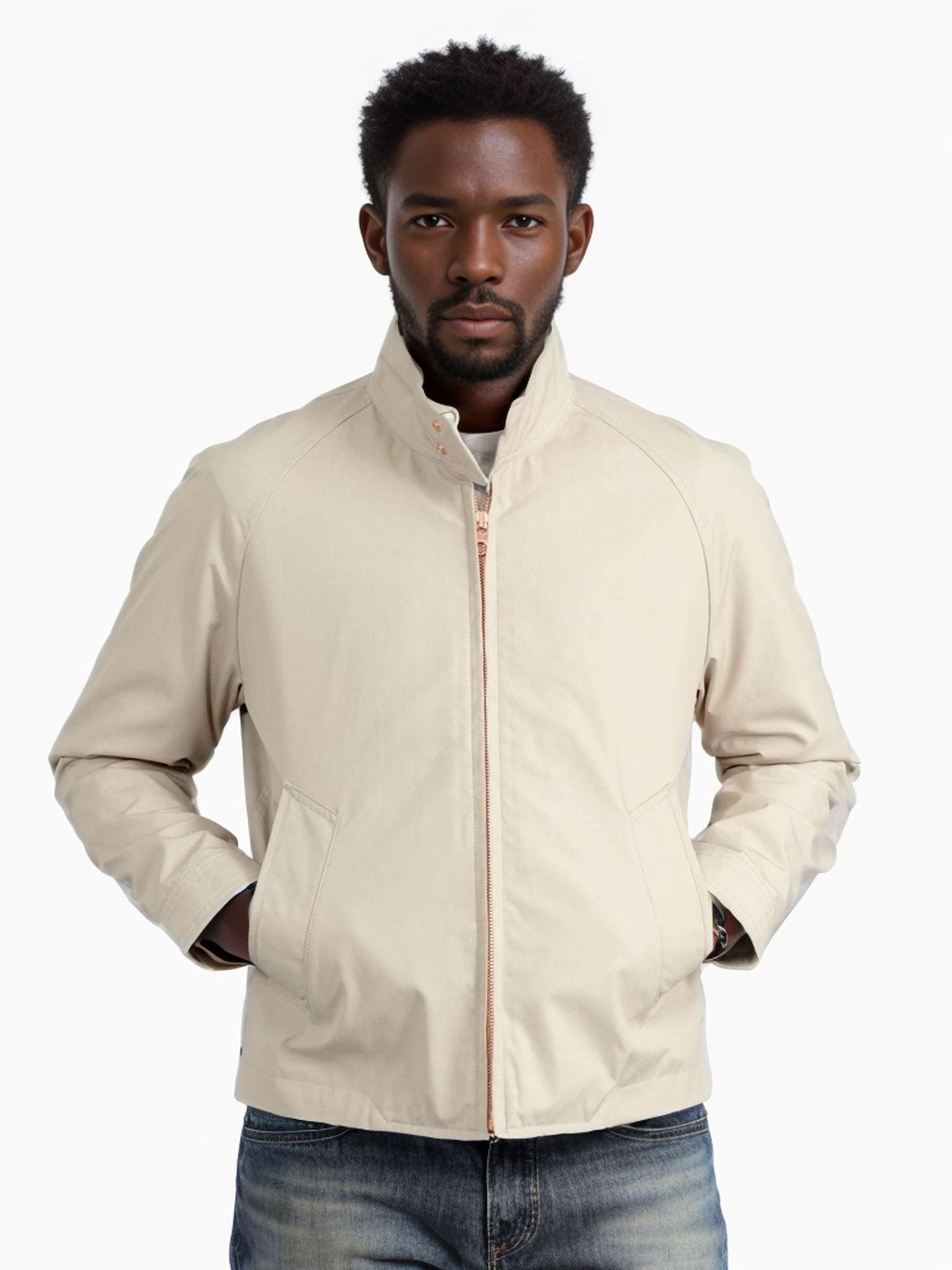 Street-Wave Men's Casual Modern Transitional Jacket for Spring and Autumn Lightweight Yet Durable