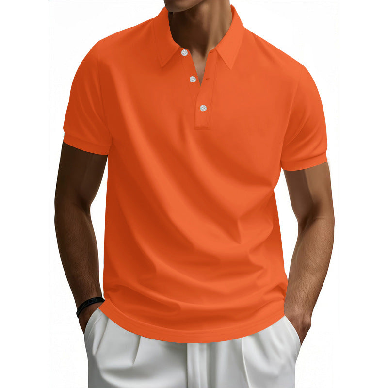 Street-Wave Men's Moisture-Wicking Polo Shirt With Structured Collar For Everyday Comfort