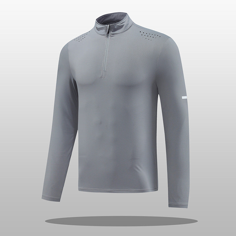 Streetwave Mens Quarter Zip Long Sleeve Shirt Breathable Moisture Wicking For Running Outdoors