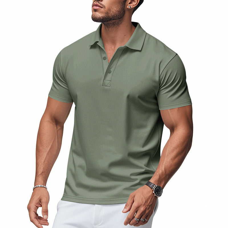 Street-Wave Mens Polo Shirt Quick Dry Fabric With Elegant Fit For Active Everyday Wear