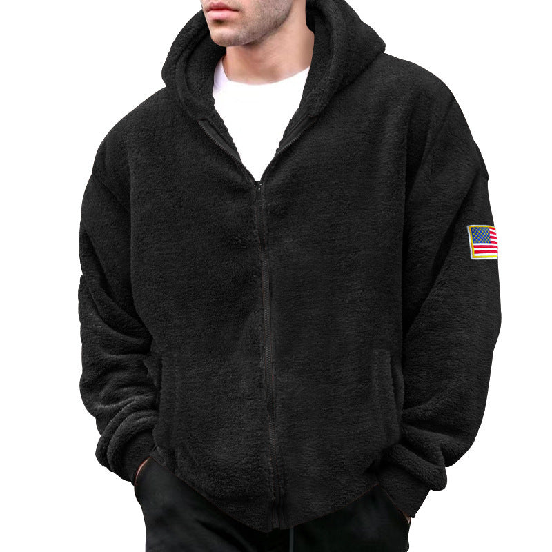 Street-wave Men's Fleece Jacket Soft Cozy Warmth Windproof Comfort Outerwear For Cold Weather