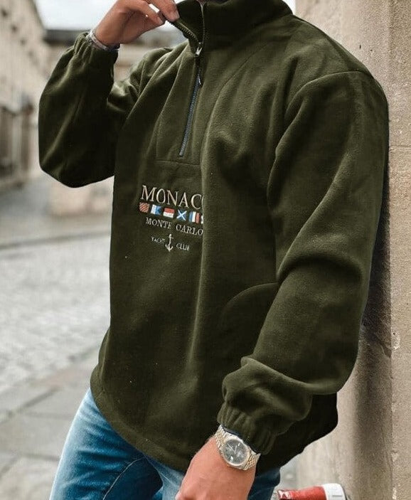 Street-Wave Men's Classic Style Pullover Sweatshirt With Premium Fabric For Warmth And Elegance