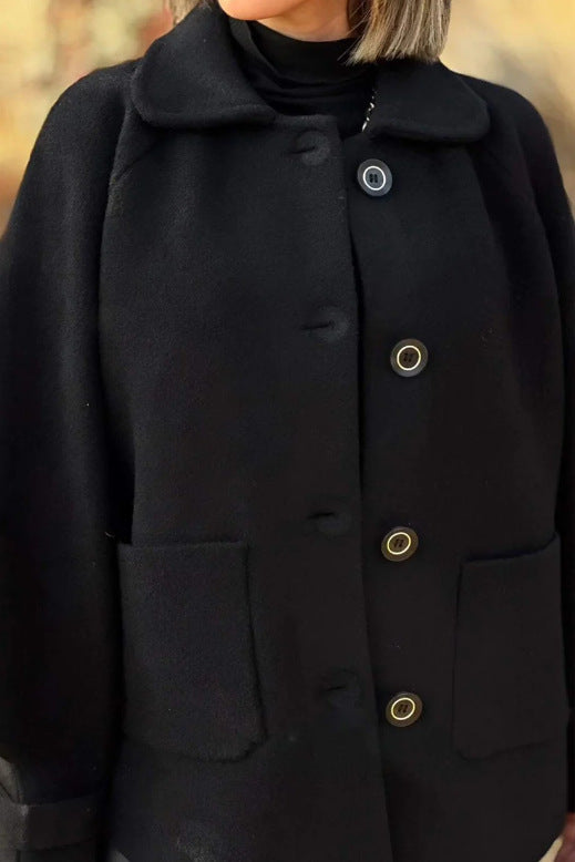 Street Wave Women Wool Jacket Warm Coat With Practical Pockets For Everyday Style And Comfort