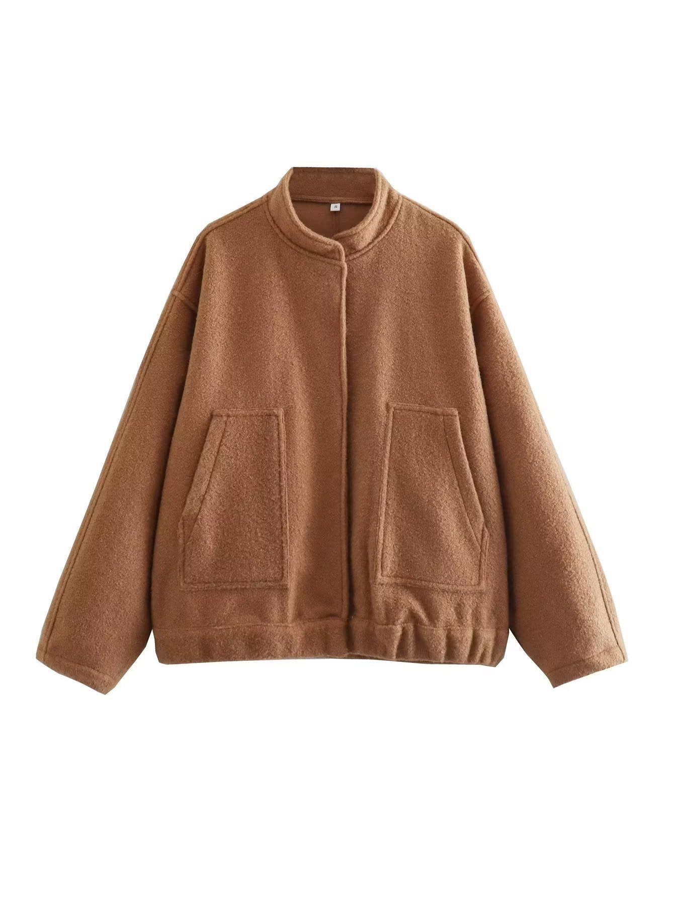 Street-wave Womens Elegant Oversized Jacket With Cozy Warmth And Soft Comfortable Fit