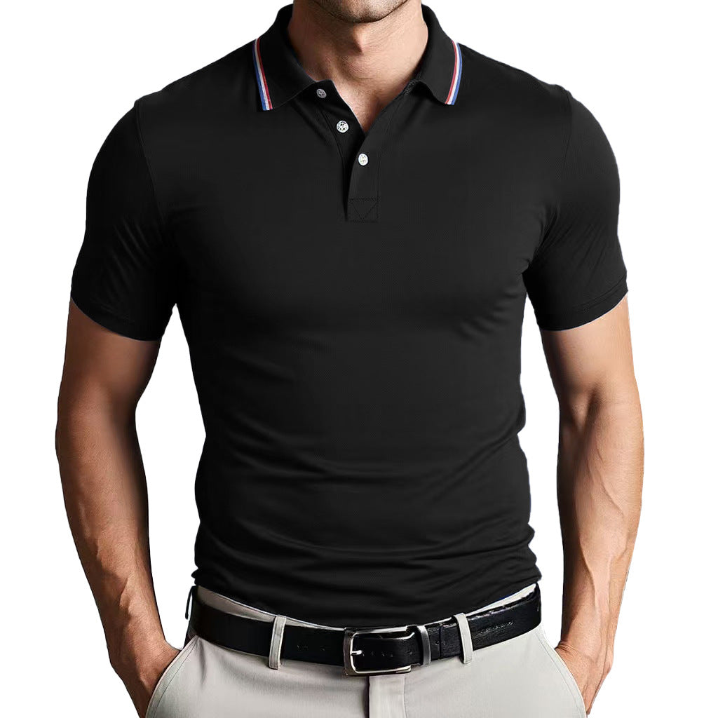 Street-Wave Nordic Flair Unisex Polo Shirt Slim Fit Breathable Lightweight Short Sleeves Casual Polo Top