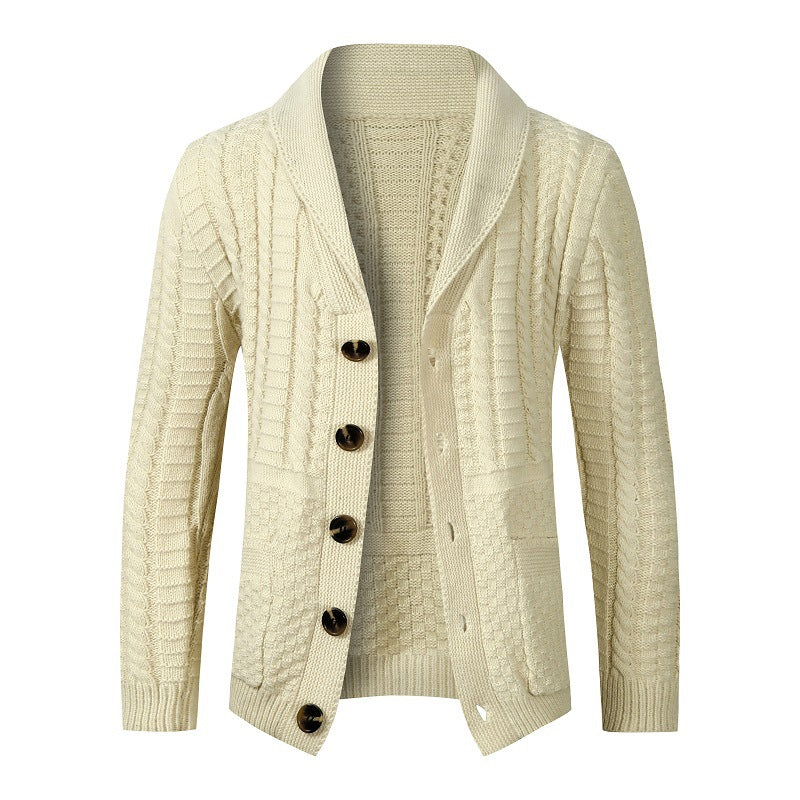 Street-wave Women's Cable Knit Cardigan With Versatile Zopf Design Cozy Yet Stylish