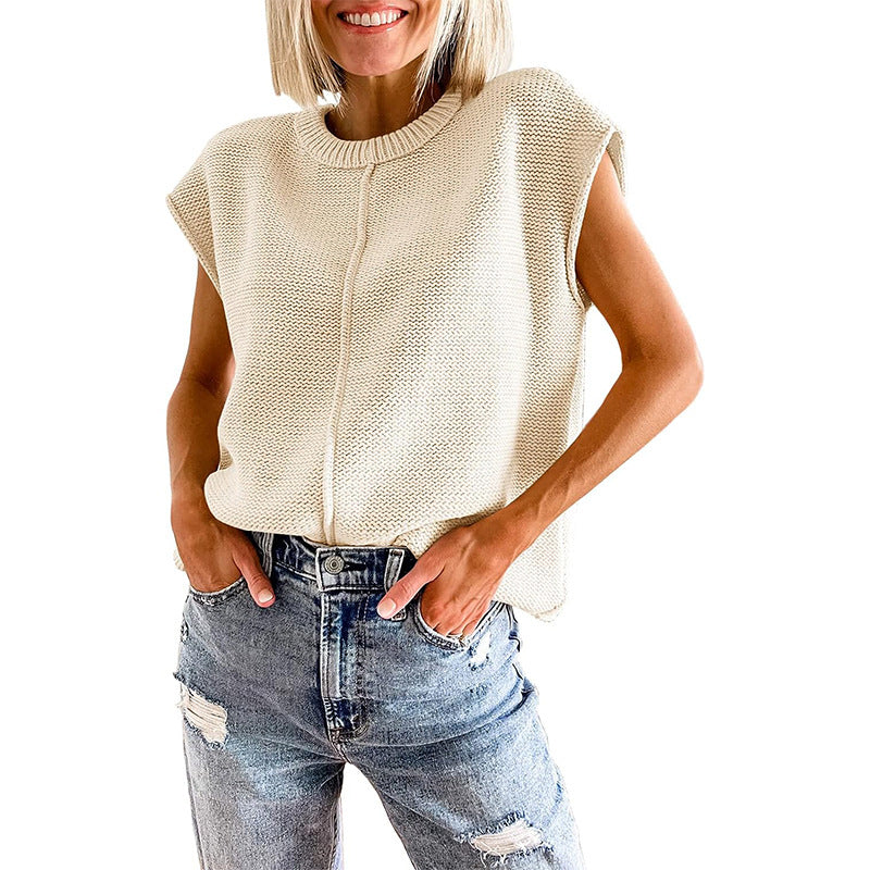 Street-wave Womens Knit Top Breathable Cotton For Stylish Women With Casual Elegant Look