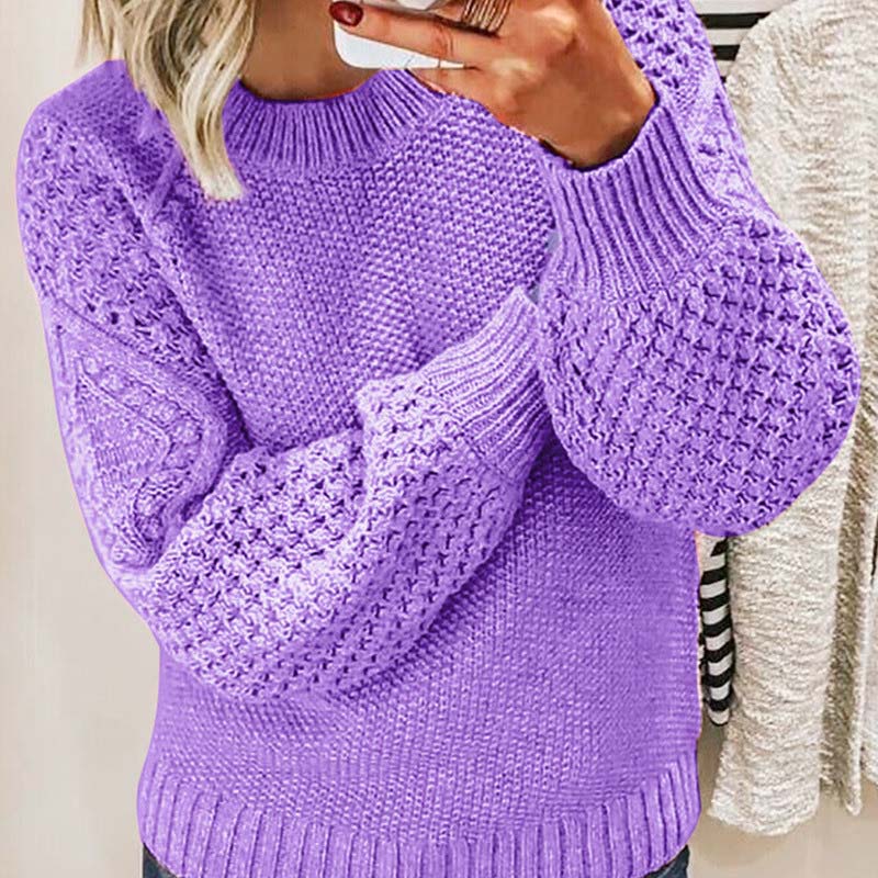 Street-wave Women's Cozy Knit Sweater for Winter Warmth and Everyday Style Comfort Soft Structured Craft