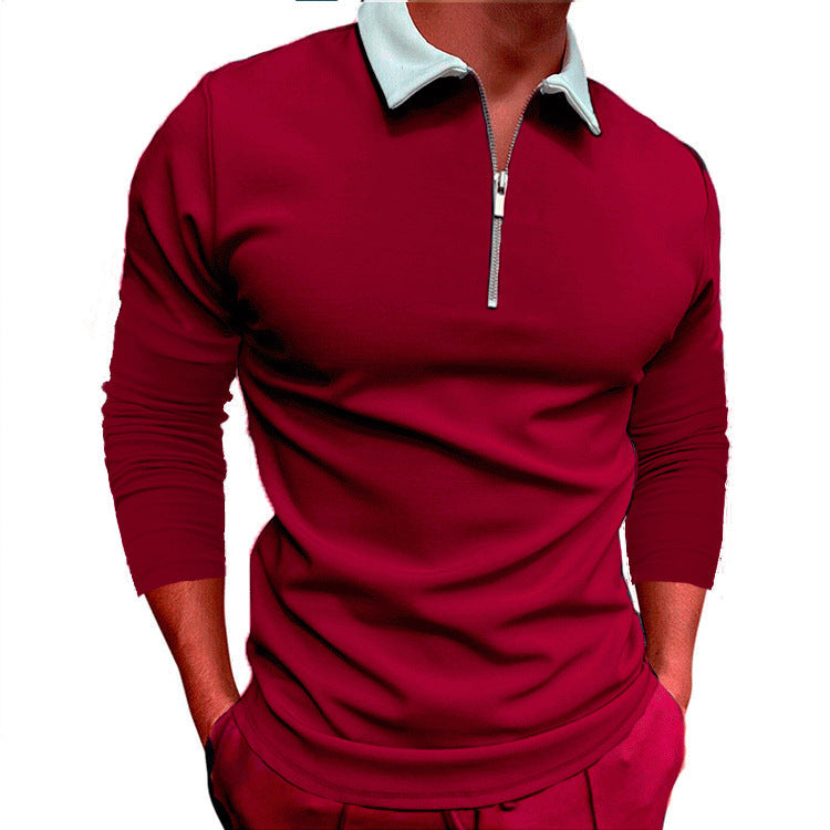 Mens Quarter Zip Pullover With Breathable Cotton Blend For Active Men Streetwave