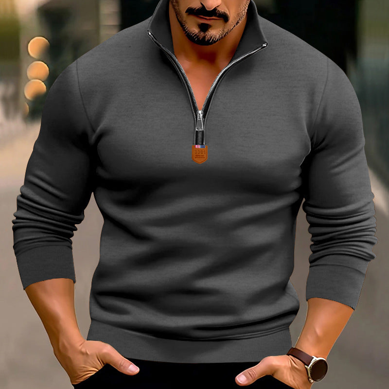 Street-wave Men's Zip Up Sweatshirt - Premium Soft Fleece, Modern Front Zipper, Comfortable Fit