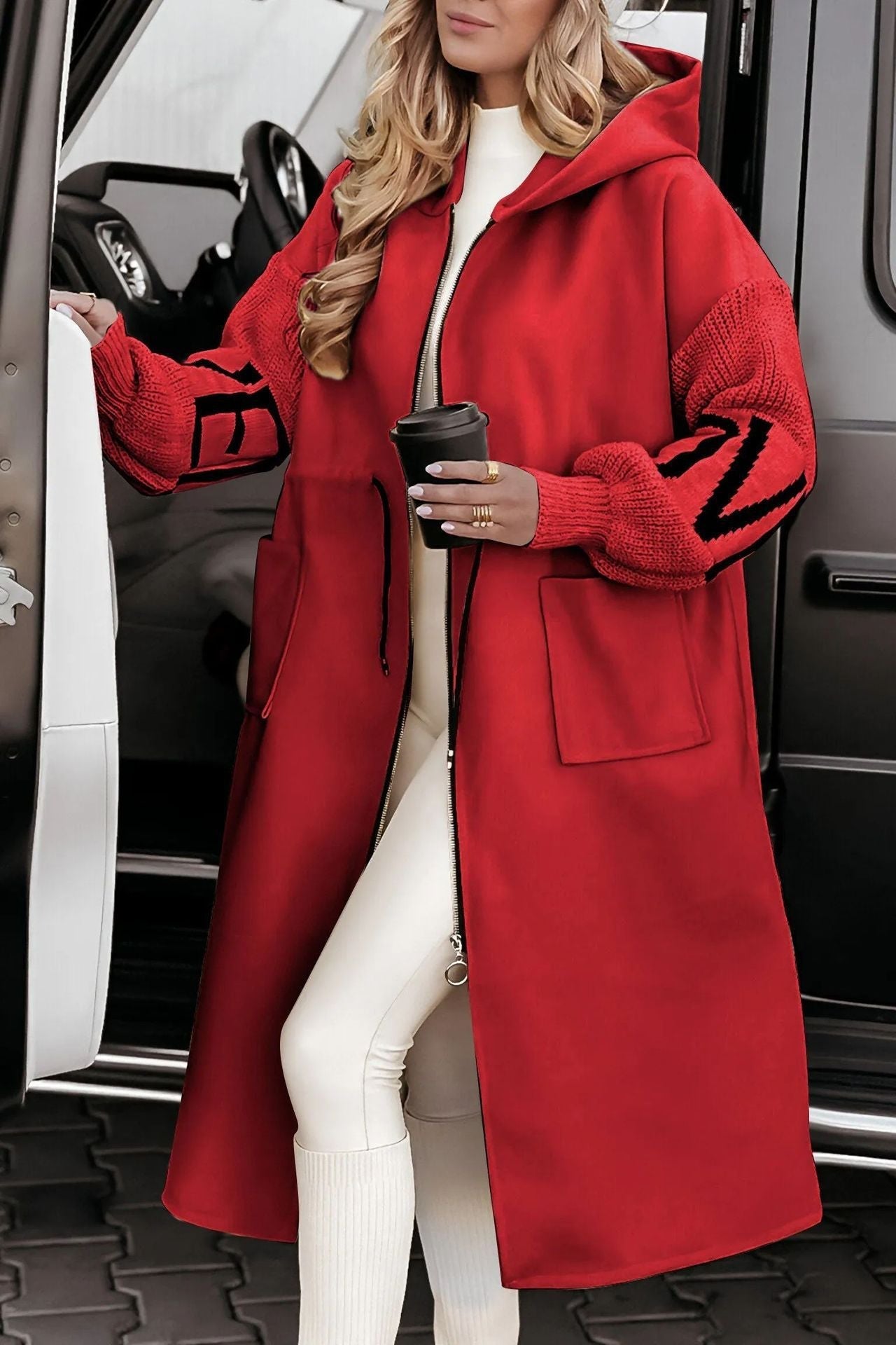 Oversized Hoodie Coat For Women By Streetwave With Zip