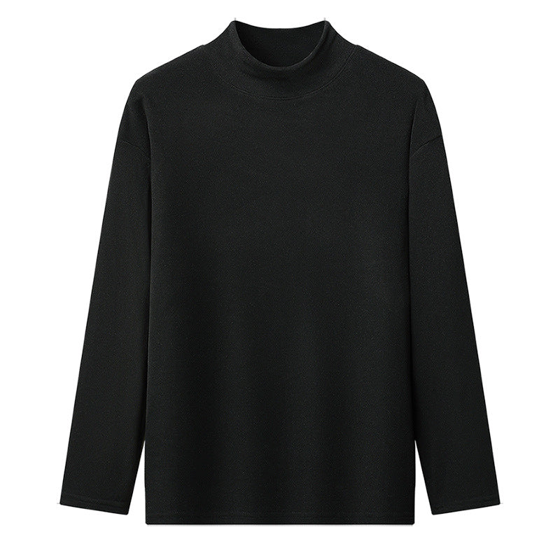 Street Wave Womens Stand Collar Long Sleeve Shirt Breathable Warm Comfort Elegant Minimal Design