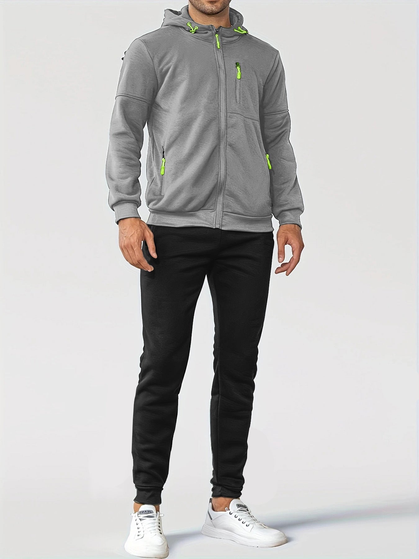 Street-wave Mens Breathable Training Jacket With Zippered Pockets For Active Athletes