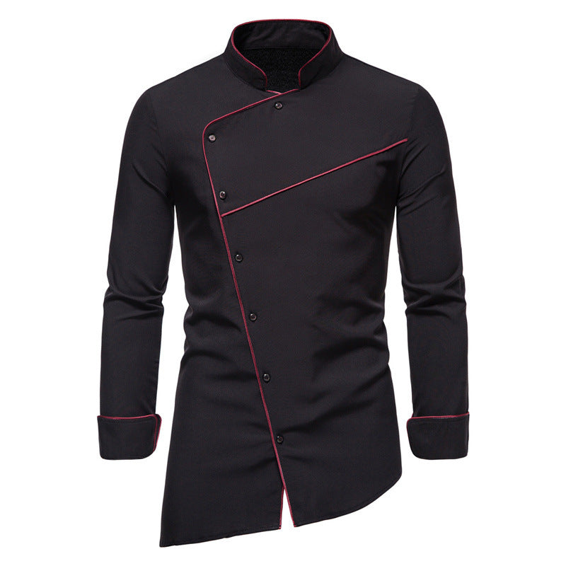 Street-Wave Mens Chef Jacket With Modern Accents And Professional Cut Ideal For Chefs And Culinary Enthusiasts
