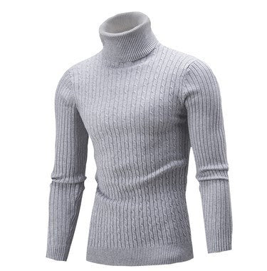 Street-Wave Men's Cable Knit Turtleneck Sweater Soft Wool Warmth Timeless Style Quality
