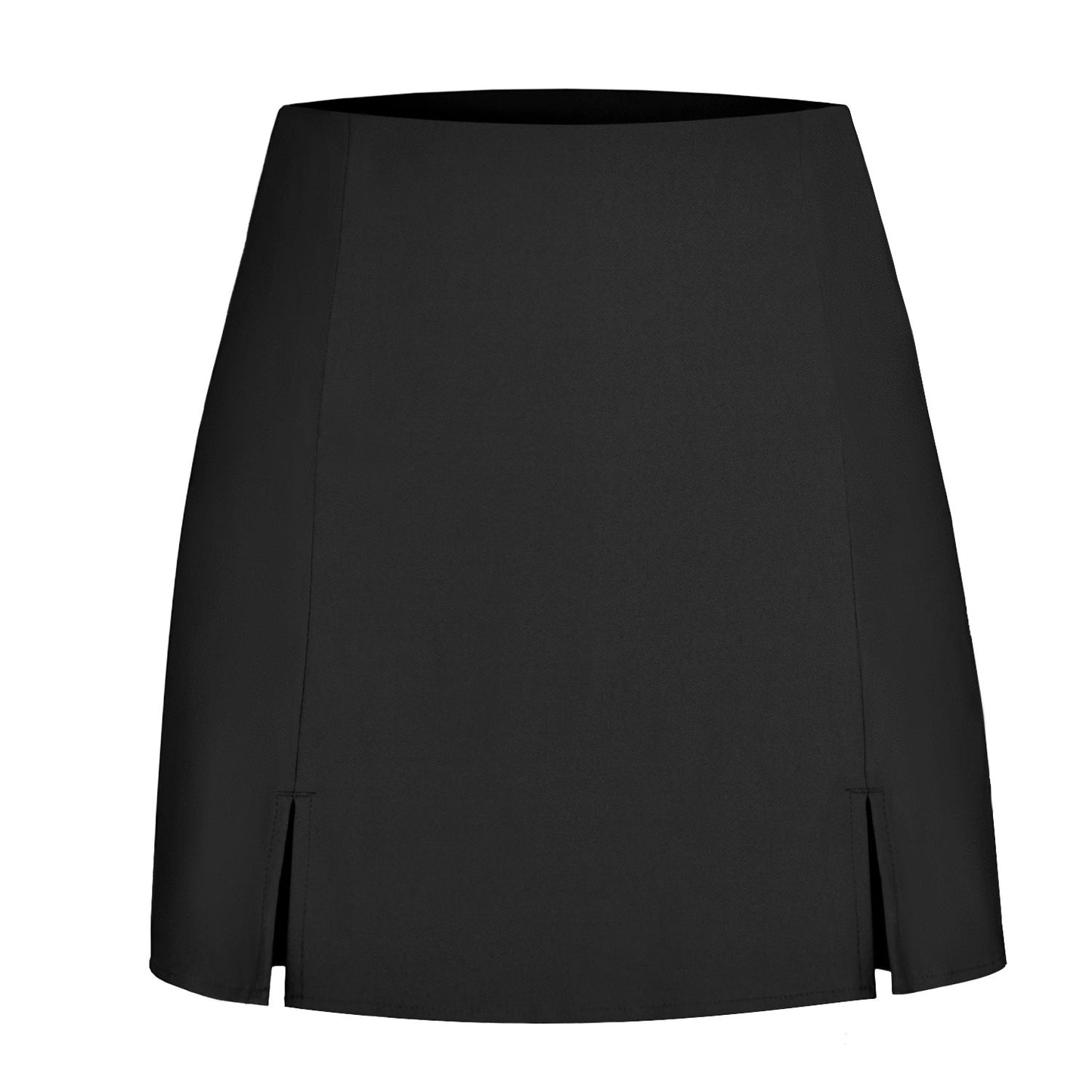 Street-Wave Women Designer Mini Skirt With Side Slits For Elegant Comfort And Effortless Style