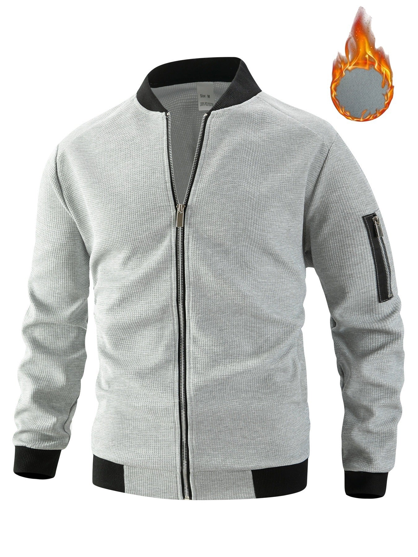 Street-wave Men's Sporty Bomber Jacket Breathable Lightweight Streetwear For Active Men