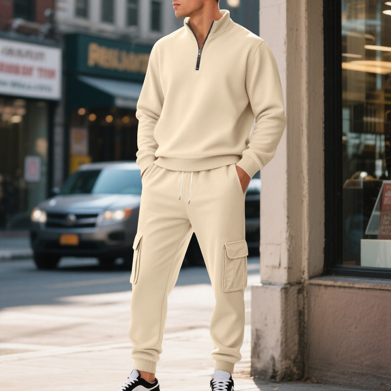 Street-wave Men's Sporty Leisure Set With Practical Pockets All Day Comfort Urban Style