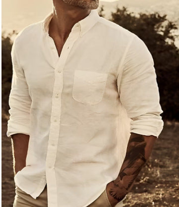 Street-Wave Men's Lightweight Breathable Shirt Premium Cotton For All Day Comfort And Cool Style