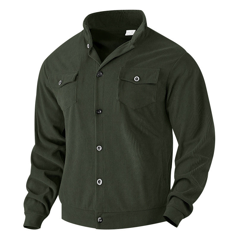 Street-wave Timeless Vintage Style Men's Jacket With Practical Pockets And Structured Fabric