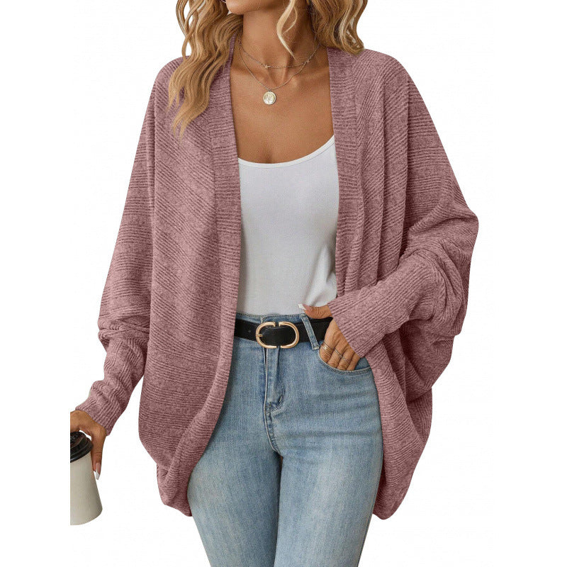 Street Wave Oversized Knit Cardigan For Women Cozy Soft Knit Sweater Jacket Perfect For Casual Everyday Layering