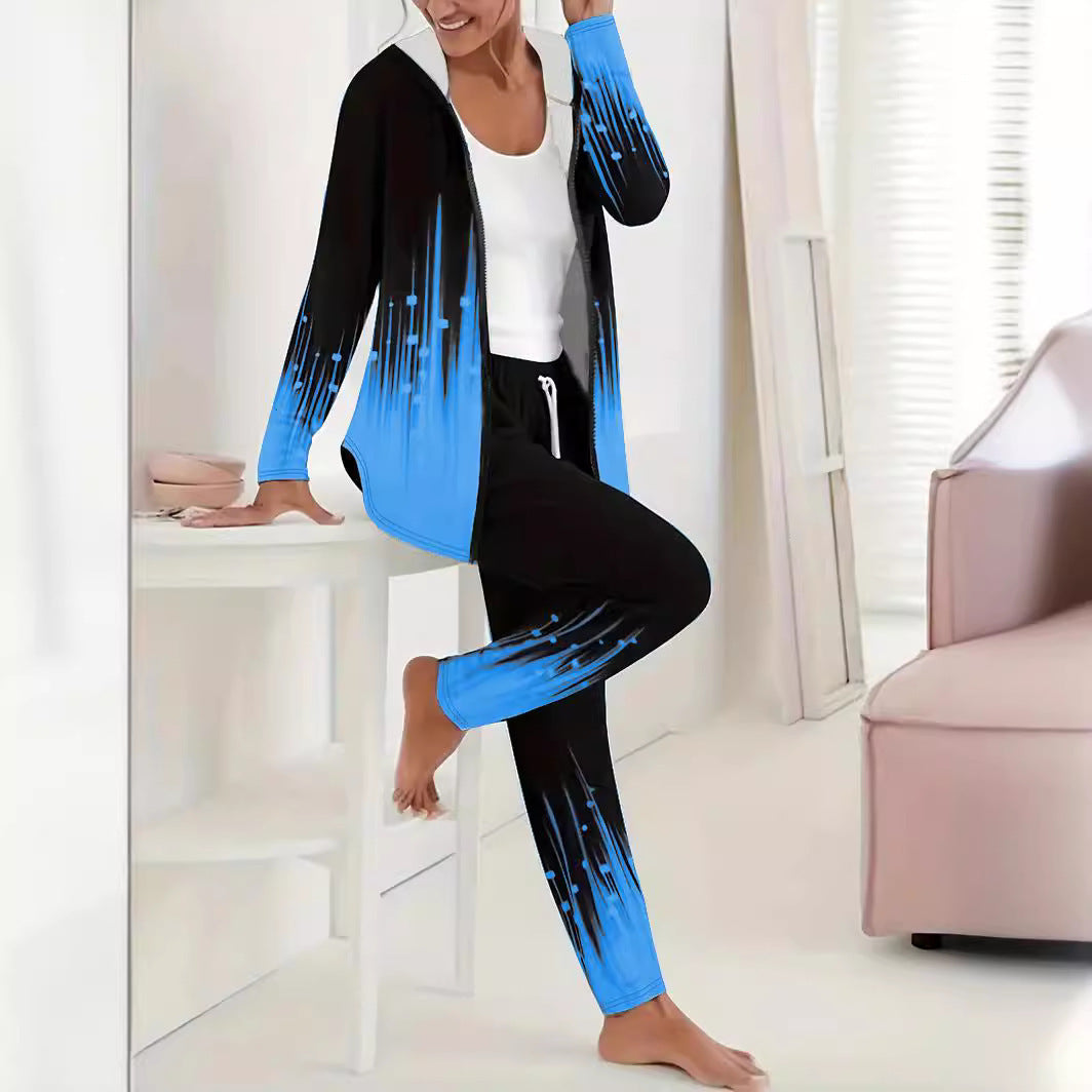 Womens Sporty Leisure Tracksuit Streetwave With Gradient Details All Day Comfort