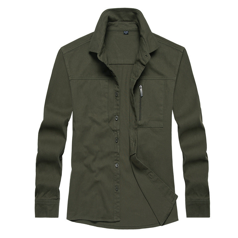 Streetwave Men's Long Sleeve Shirt With Practical Pockets For Modern Fit For Everyday Casual Comfort