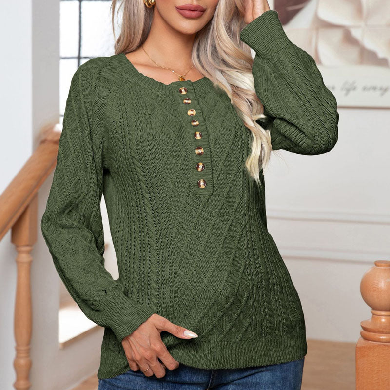 Street-Wave Cable Knit Pullover For Women With Soft Cozy Fabric And Warm Comfort