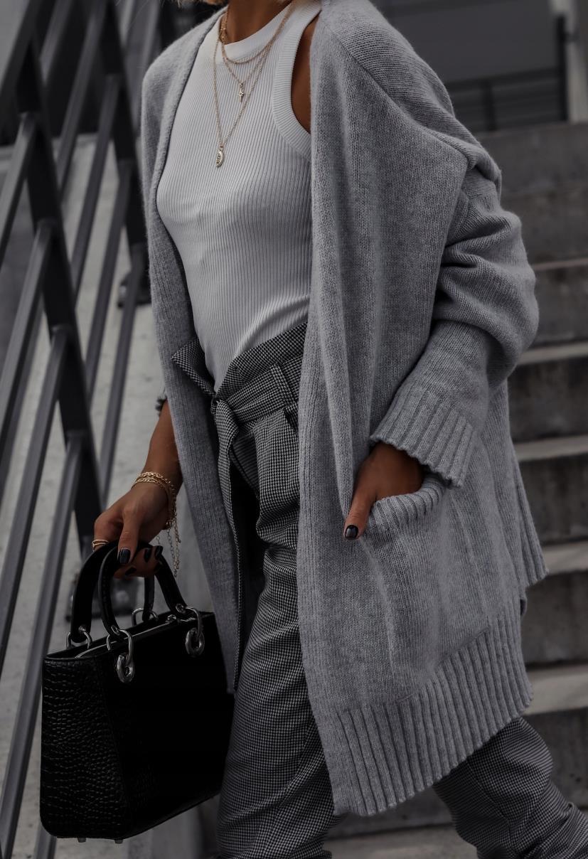 Womens Cozy Knit Cardigan By Street-wave With Pockets Relaxed Silhouette All Day Comfort