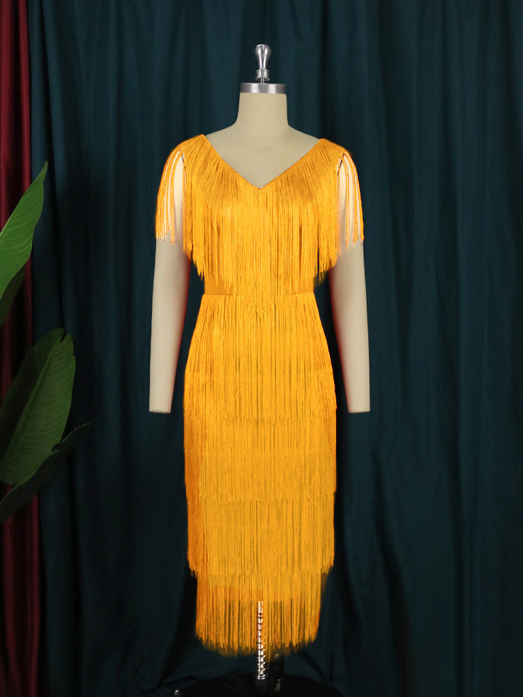Fringe Dress For Women Streetwave Glamorous Evening Wear With Fringe Detailing Exquisite