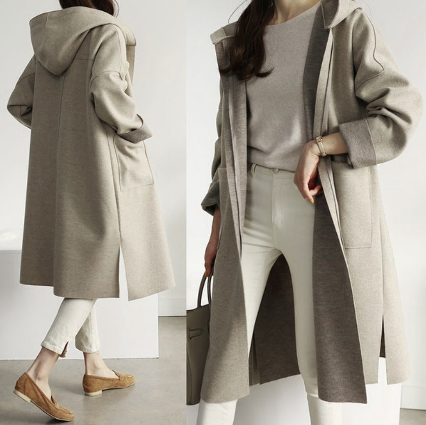 Street Wave Wool Blend Coat For Women Elegant Cozy Warmth In Timeless All Season Design
