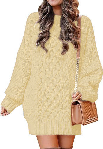 Street-Wave Women's Cable Knit Sweater With Relaxed Fit Soft Breathable Knit For Cozy Daily Wear