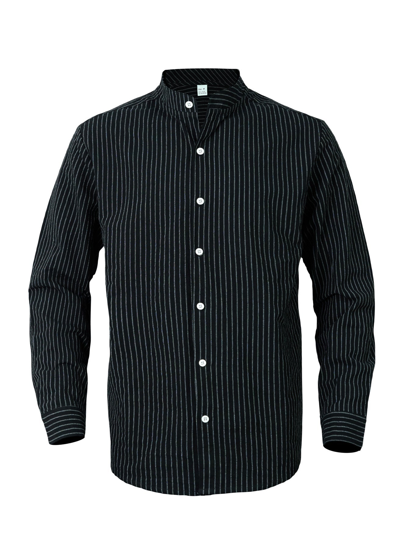 Street-wave Men's Linen Shirt Breathable Comfort With Modern Stripe Pattern For Everyday Wear