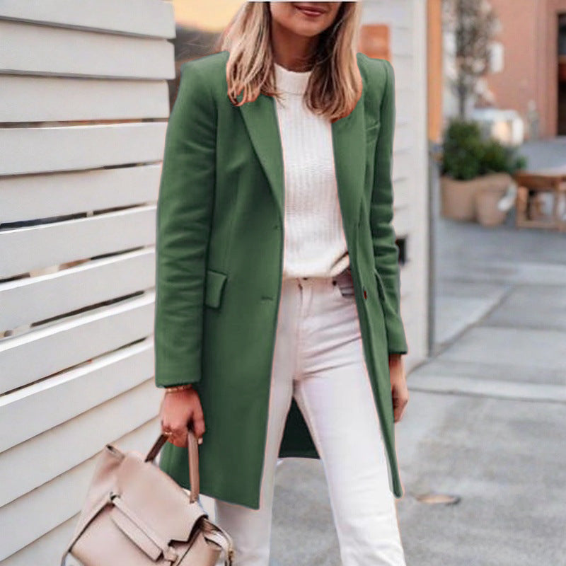 Street-wave Wool Coat For Women Elegant And Comfortable Hundred Percent Wool For Style Conscious Women