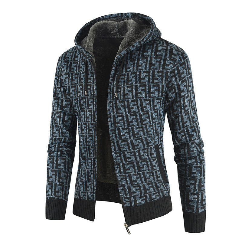Street Wave Mens Warm Fleece Lined Hooded Jacket For Cold Days Cozy Comfort And Style
